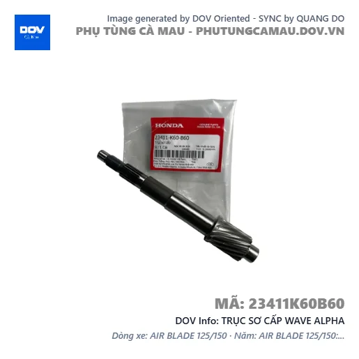 TRỤC SƠ CẤP WAVE ALPHA — 23411K60B60