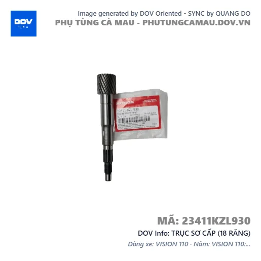 TRỤC SƠ CẤP (18 RĂNG) — 23411KZL930
