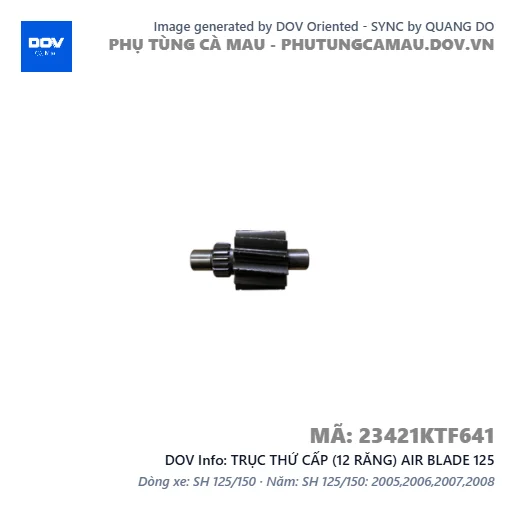 TRỤC THỨ CẤP (12 RĂNG) AIR BLADE 125 — 23421KTF641