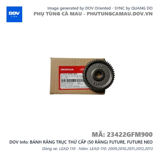 BÁNH RĂNG TRỤC THỨ CẤP (50 RĂNG) FUTURE, FUTURE NEO — 23422GFM900