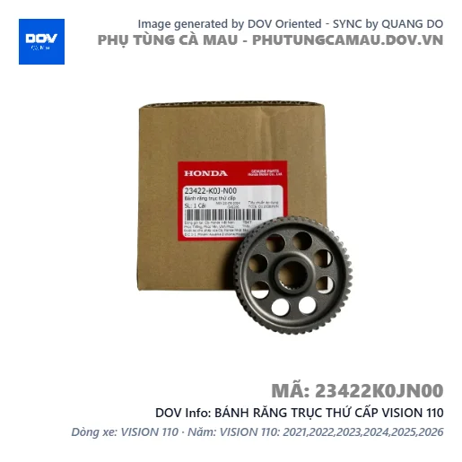 BÁNH RĂNG TRỤC THỨ CẤP VISION 110 — 23422K0JN00