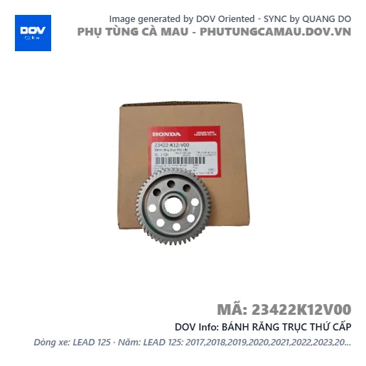 BÁNH RĂNG TRỤC THỨ CẤP  — 23422K12V00