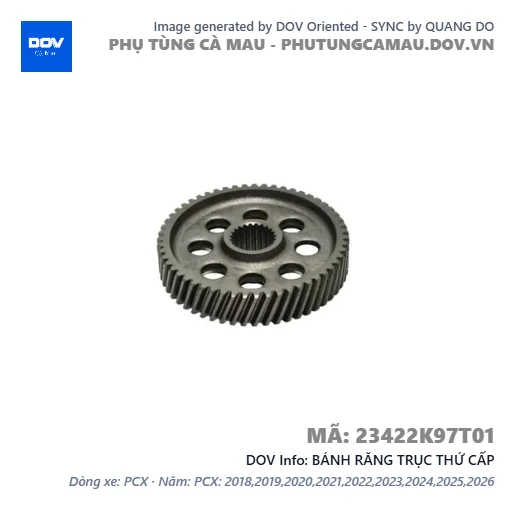 BÁNH RĂNG TRỤC THỨ CẤP  — 23422K97T01