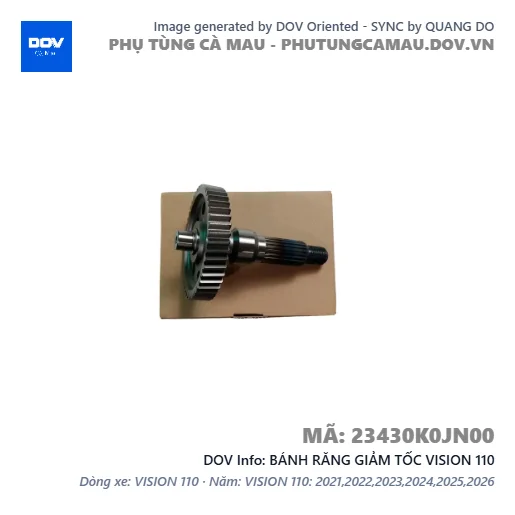 BÁNH RĂNG GIẢM TỐC VISION 110 — 23430K0JN00
