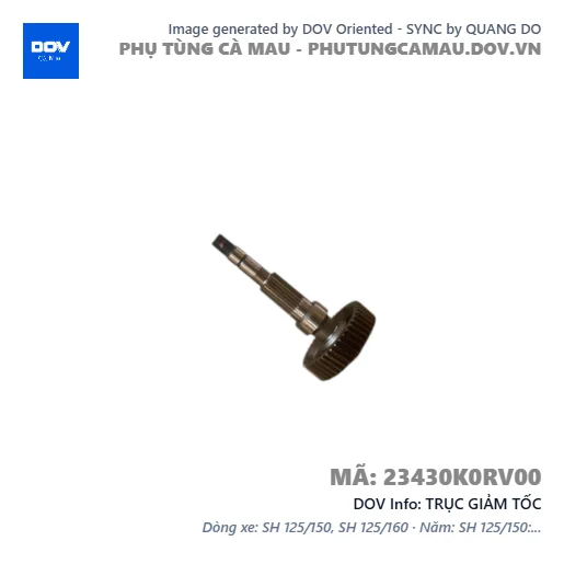 TRỤC GIẢM TỐC  — 23430K0RV00