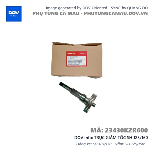 TRỤC GIẢM TỐC SH 125/160 — 23430KZR600