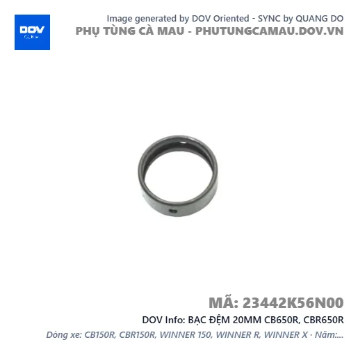 BẠC ĐỆM 20MM CB650R, CBR650R — 23442K56N00