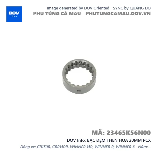 BẠC ĐỆM THEN HOA 20MM PCX — 23465K56N00