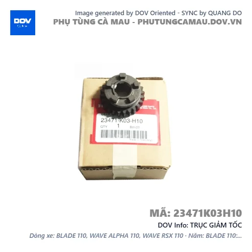 TRỤC GIẢM TỐC — 23471K03H10