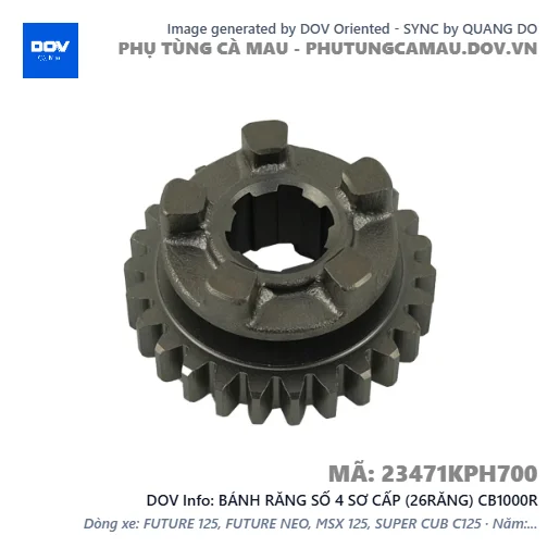 BÁNH RĂNG SỐ 4 SƠ CẤP (26RĂNG) CB1000R — 23471KPH700