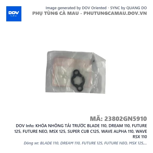 KHÓA NHÔNG TẢI TRƯỚC BLADE 110, DREAM 110, FUTURE 125, FUTURE NEO, MSX 125, SUPER CUB C125, WAVE ALPHA 110, WAVE RSX 110 — 23802GN5910