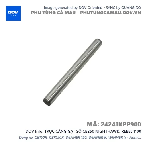TRỤC CÀNG GẠT SỐ CB250 NIGHTHAWK, REBEL 1100 — 24241KPP900