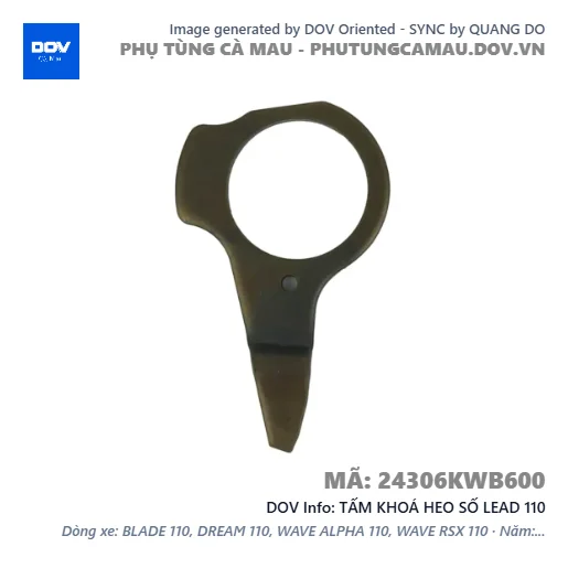 TẤM KHOÁ HEO SỐ LEAD 110 — 24306KWB600