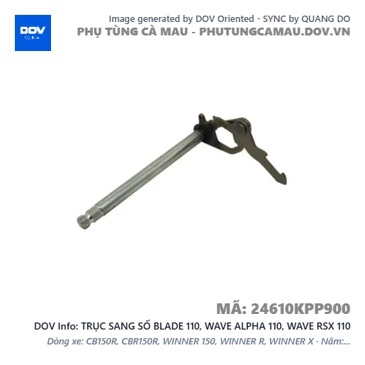 TRỤC SANG SỐ BLADE 110, WAVE ALPHA 110, WAVE RSX 110 — 24610KPP900