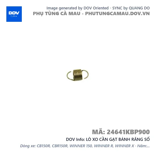 LÒ XO CẦN GẠT BÁNH RĂNG SỐ  — 24641KBP900