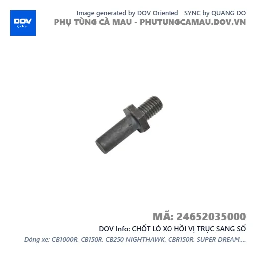 CHỐT LÒ XO HỒI VỊ TRỤC SANG SỐ  — 24652035000