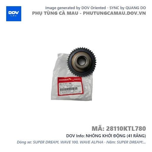 NHÔNG KHỞI ĐỘNG (41 RĂNG)  — 28110KTL780