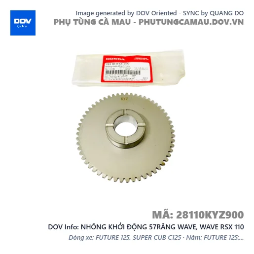 NHÔNG KHỞI ĐỘNG 57RĂNG WAVE, WAVE RSX 110 — 28110KYZ900