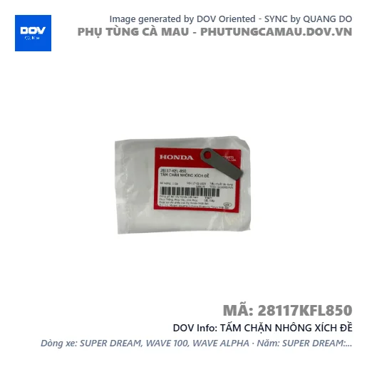 TẤM CHẶN NHÔNG XÍCH ĐỀ  — 28117KFL850