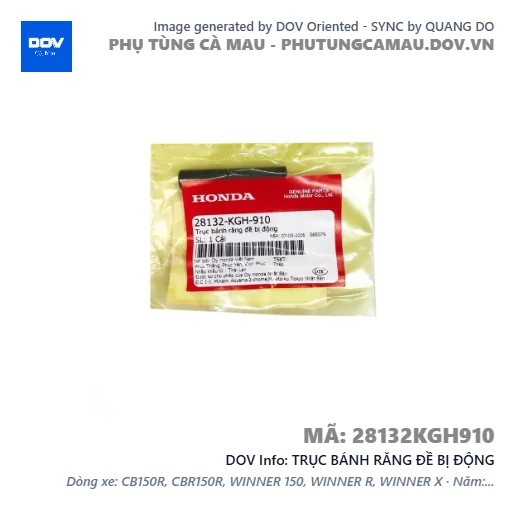 TRỤC BÁNH RĂNG ĐỀ BỊ ĐỘNG — 28132KGH910