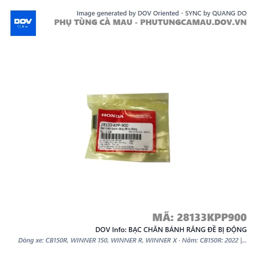 BẠC CHĂN BÁNH RĂNG ĐỀ BỊ ĐỘNG  — 28133KPP900