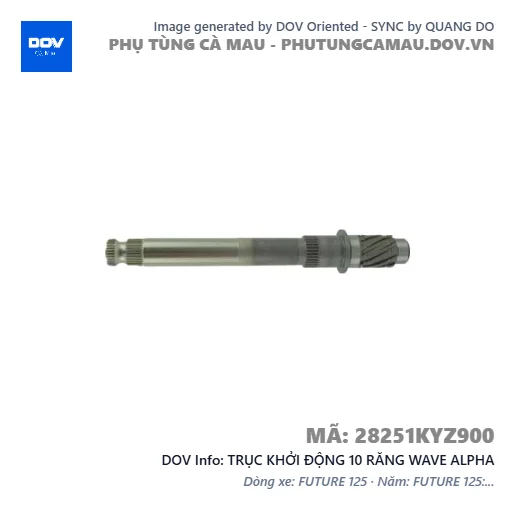 TRỤC KHỞI ĐỘNG 10 RĂNG WAVE ALPHA — 28251KYZ900