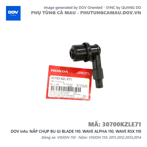 NẮP CHỤP BU GI BLADE 110, WAVE ALPHA 110, WAVE RSX 110 — 30700KZLE71