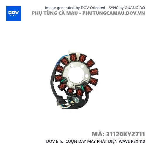 CUỘN DÂY MÁY PHÁT ĐIỆN WAVE RSX 110 — 31120KYZ711