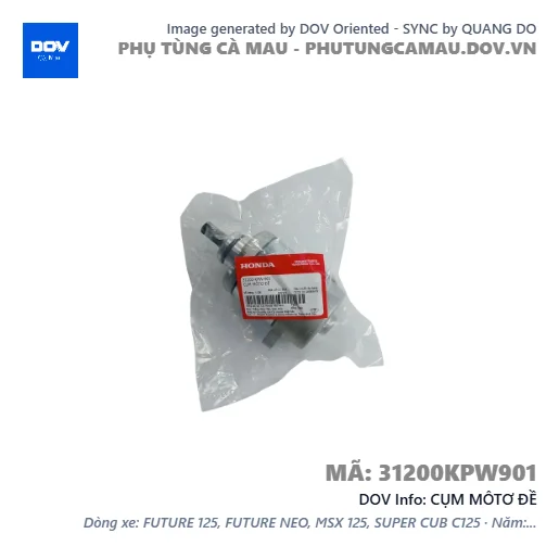 CỤM MÔTƠ ĐỀ  — 31200KPW901