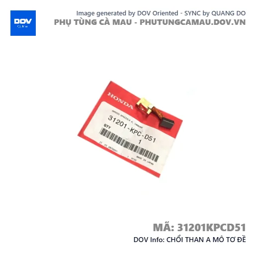 CHỔI THAN A MÔ TƠ ĐỀ  — 31201KPCD51