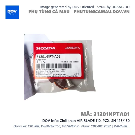 Chổi than AIR BLADE 110, PCX, SH 125/150 — 31201KPTA01