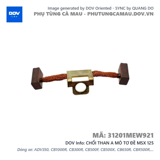 CHỔI THAN A MÔ TƠ ĐỀ MSX 125 — 31201MEW921