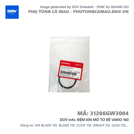 ĐỆM KÍN MÔ TƠ ĐỀ VARIO 160 — 31206GW3004