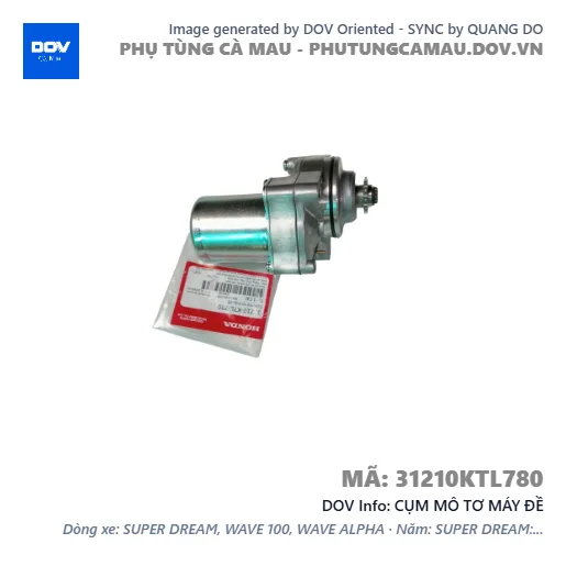 CỤM MÔ TƠ MÁY ĐỀ — 31210KTL780