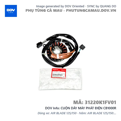 CUỘN DÂY MÁY PHÁT ĐIỆN CB1000R — 31220K1FV01