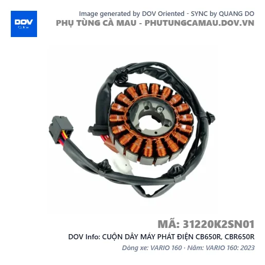 CUỘN DÂY MÁY PHÁT ĐIỆN CB650R, CBR650R — 31220K2SN01
