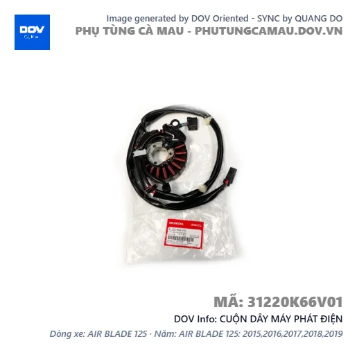 CUỘN DÂY MÁY PHÁT ĐIỆN  — 31220K66V01