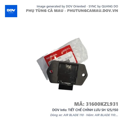 TIẾT CHẾ CHỈNH LƯU SH 125/150 — 31600KZL931