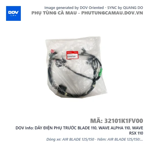 DÂY ĐIỆN PHỤ TRƯỚC BLADE 110, WAVE ALPHA 110, WAVE RSX 110 — 32101K1FV00