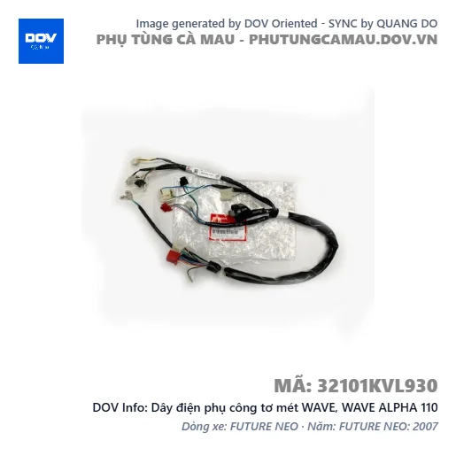 Dây điện phụ công tơ mét WAVE, WAVE ALPHA 110 — 32101KVL930