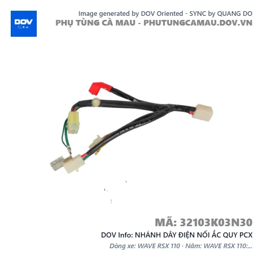NHÁNH DÂY ĐIỆN NỐI ẮC QUY PCX — 32103K03N30