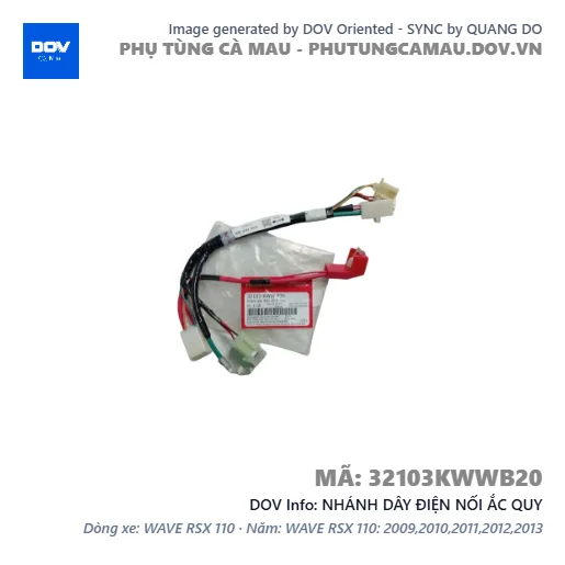 NHÁNH DÂY ĐIỆN NỐI ẮC QUY — 32103KWWB20
