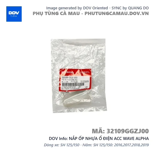 NẮP ỐP NHỰA Ổ ĐIỆN ACC WAVE ALPHA — 32109GGZJ00