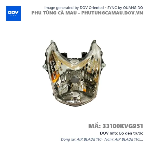 Bộ đèn trước — 33100KVG951