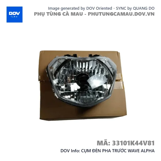 CỤM ĐÈN PHA TRƯỚC WAVE ALPHA — 33101K44V81