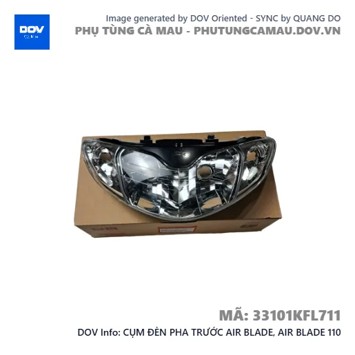 CỤM ĐÈN PHA TRƯỚC AIR BLADE, AIR BLADE 110 — 33101KFL711