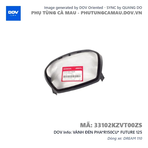 VÀNH ĐÈN PHA*R150CU* FUTURE 125 — 33102KZVT00ZS