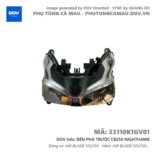 ĐÈN PHA TRƯỚC CB250 NIGHTHAWK — 33110K1GV01