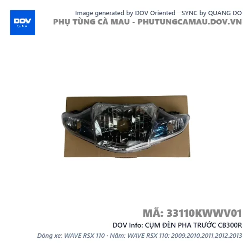 CỤM ĐÈN PHA TRƯỚC CB300R — 33110KWWV01