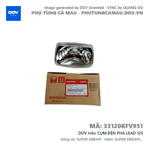 CỤM ĐÈN PHA LEAD 125 — 33120KFV951